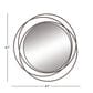 Maple and Jade Metal Round Wall Mirror, , large