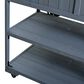 HOMLUX 41.7"" Outdoor Rolling Kitchen Island in Gray, , large