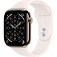 Apple Watch Series 11 (GPS+Cellular) 46mm Titanium Case with Light Blush Sport Band - M/L in Gold and 2-Year AppleCare+, , large