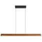Golden Lighting Silva 1-Light Pendant in Black and Walnut, , large