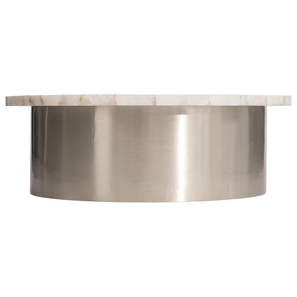 Bernhardt Shimla Cocktail Table in White and German Silver, , large
