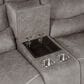 New Heritage Design Kamari Manual Reclining Loveseat in Gray, , large
