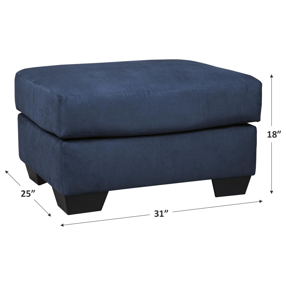 Ashley Darcy Ottoman in Blue, , large