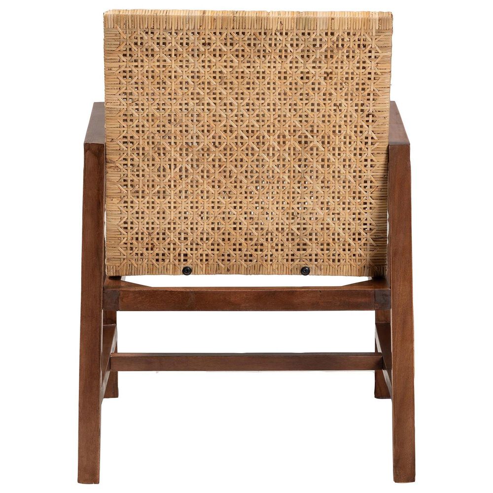 Baxton Studio Lovina Arm Chair in White, , large