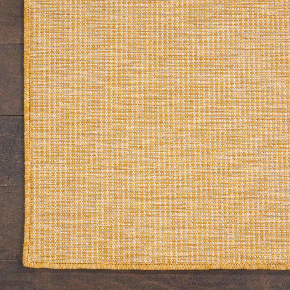 Nourison Positano 7&#39; x 10&#39; Yellow Indoor/Outdoor Area Rug, , large