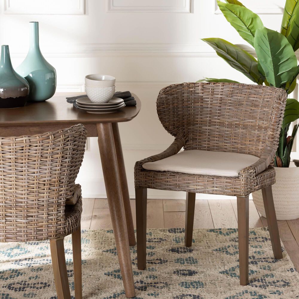 Baxton Studio Niesha Side Chair in Grey, , large