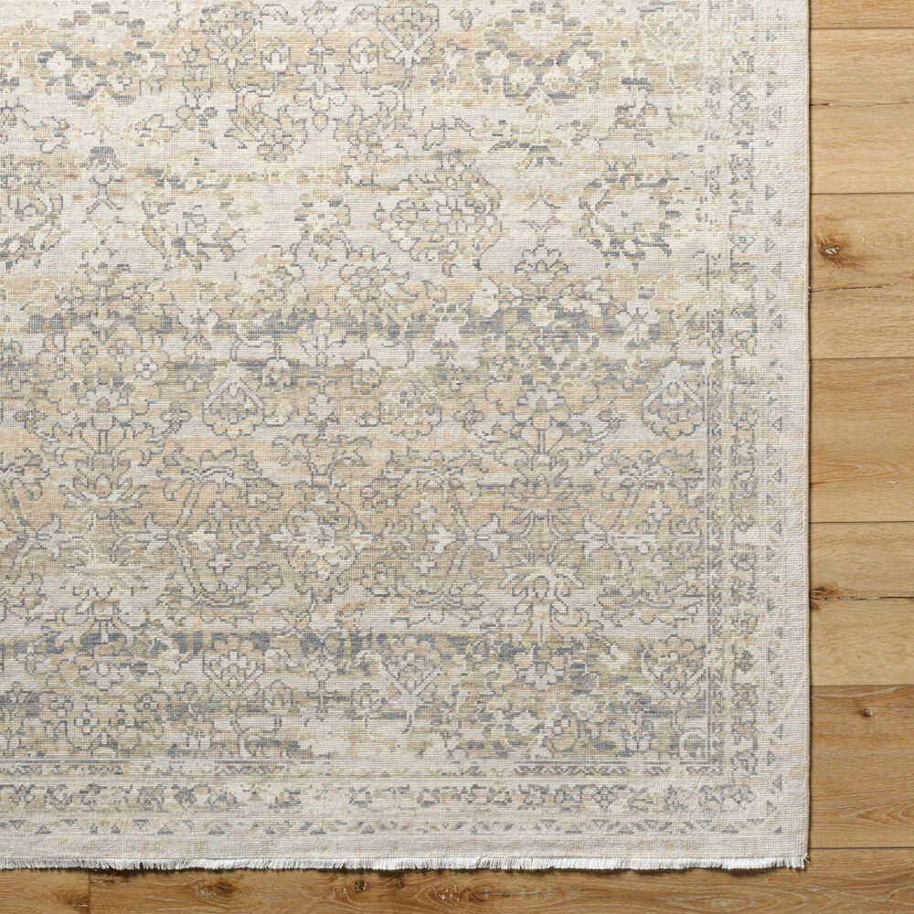 Surya Once Upon a Time Light Gray, Gray, Ivory, Tan and Light Brown 2'11" x 9'10" Runner, , large