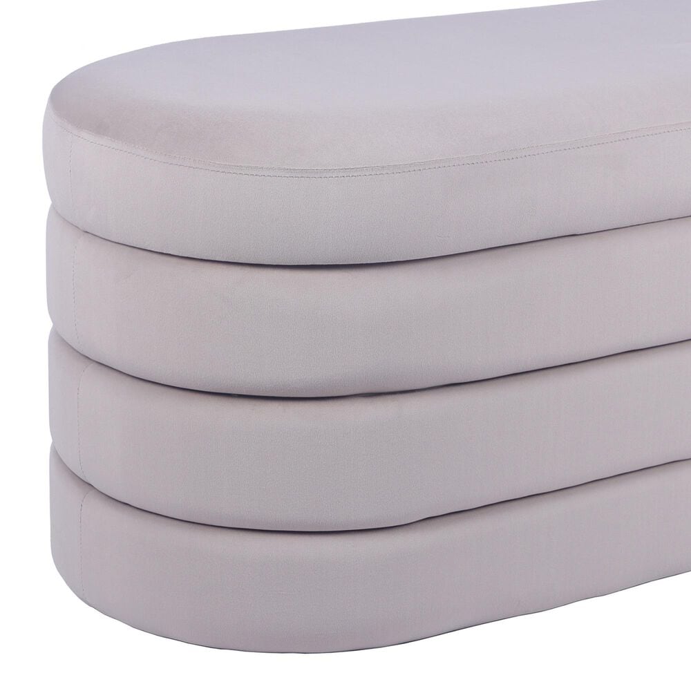 Rta Products Storage Ottoman Bench in Taupe, , large