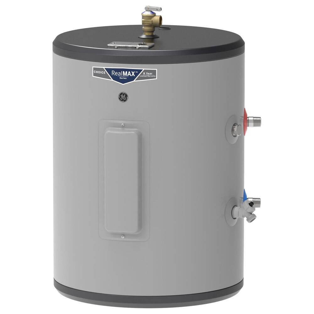 GE Appliances 18-Gallon Side Port Lowboy Electric Water Heater in Gray, , large