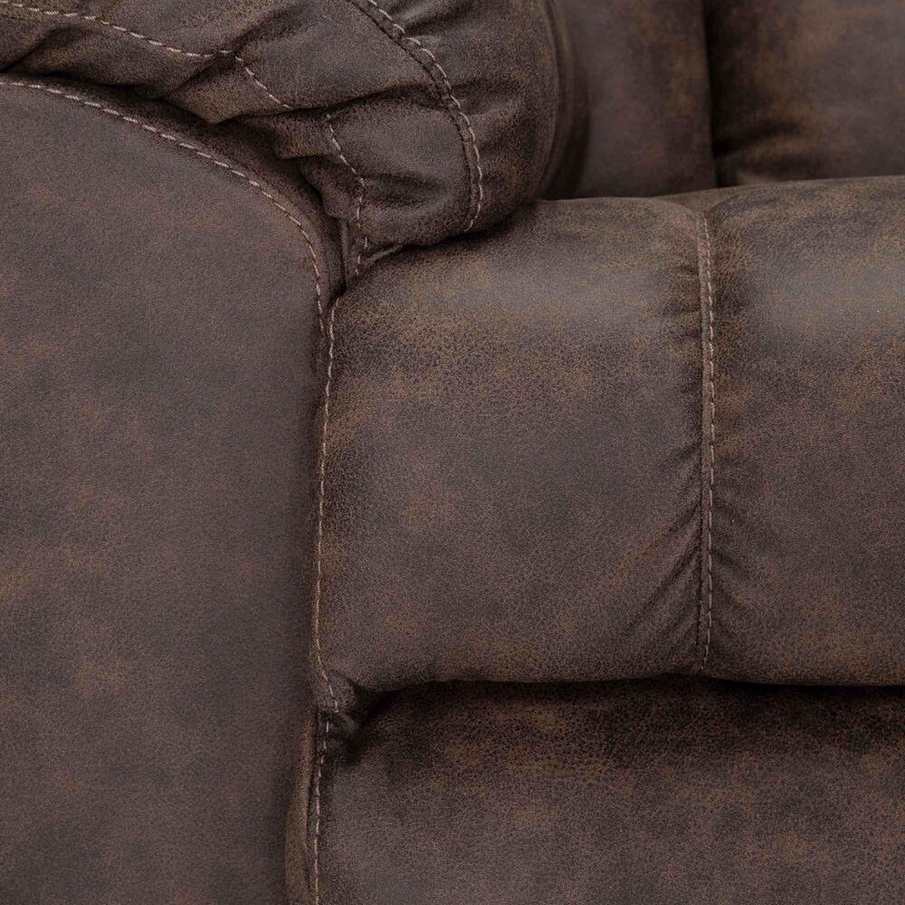 Moore Furniture Connery Manual Swivel Rocker Recliner in Amargo Coffee, , large