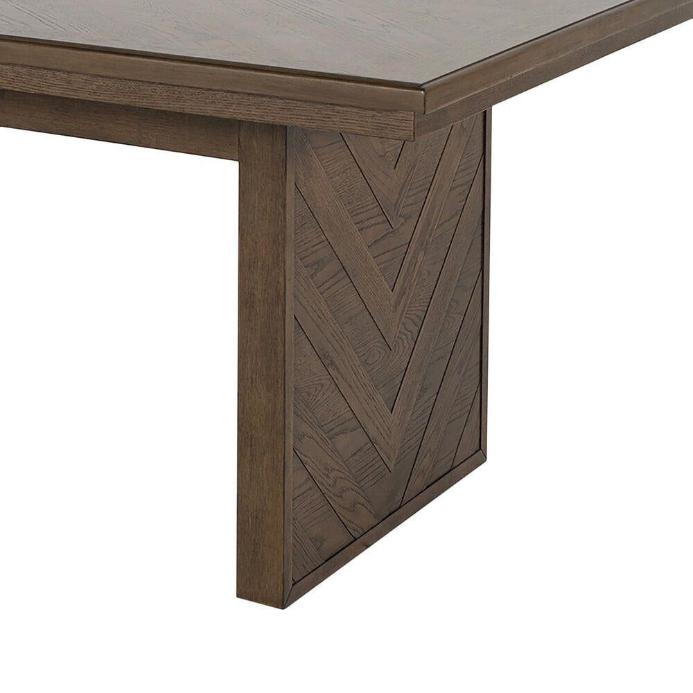 Furniture of America Virex Rectangle Extendable Dining Table in Dark Walnut, , large