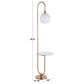 Grandview Gallery Trombone Floor Lamp in Nickel and Clear, , large