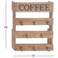 Maple and Jade 15" x 19" Wall Hook in Natural Brown and Grey, , large