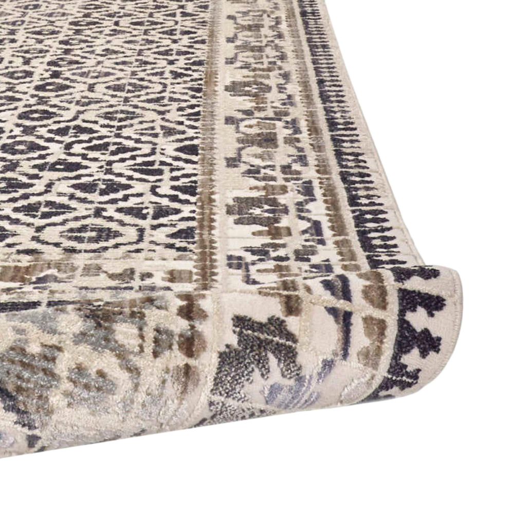 Feizy Kano 7&#39;10&quot; x 11&#39; Gray and Ivory Area Rug, , large