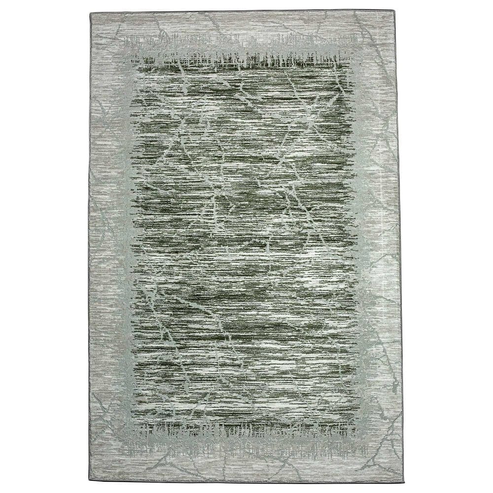 Radici USA Davide Abstract 3"3" x 4"11" Green Area Rug, , large