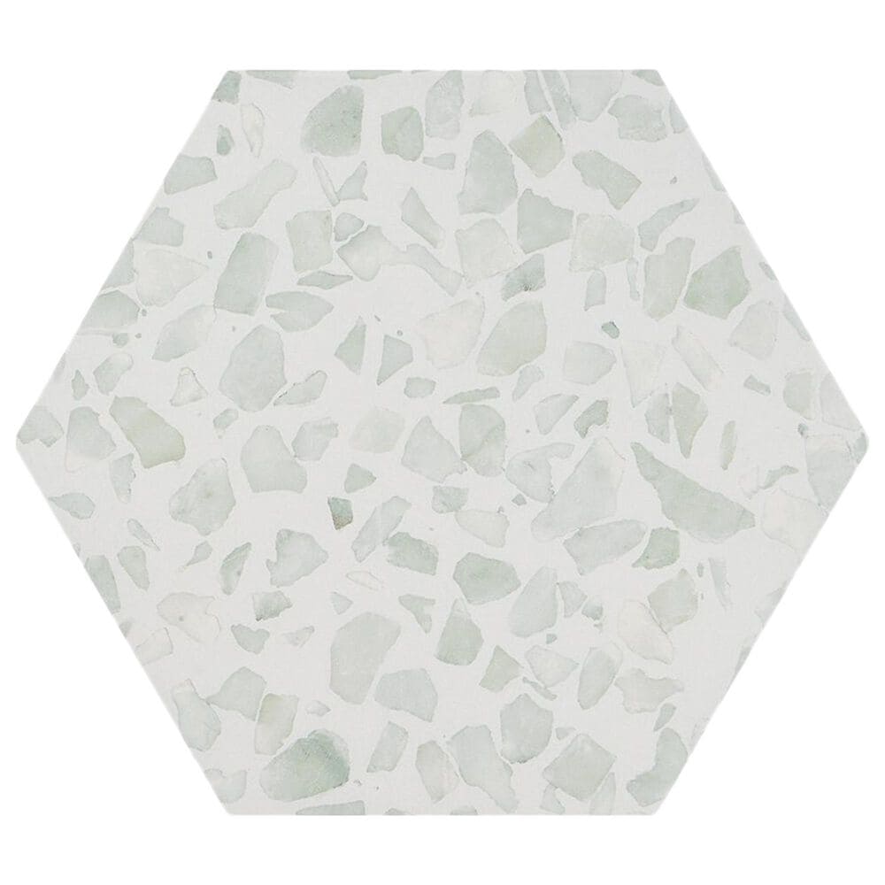 Soho Studio Riazza Hexagon Green 9" x 10" Porcelain Tile, , large