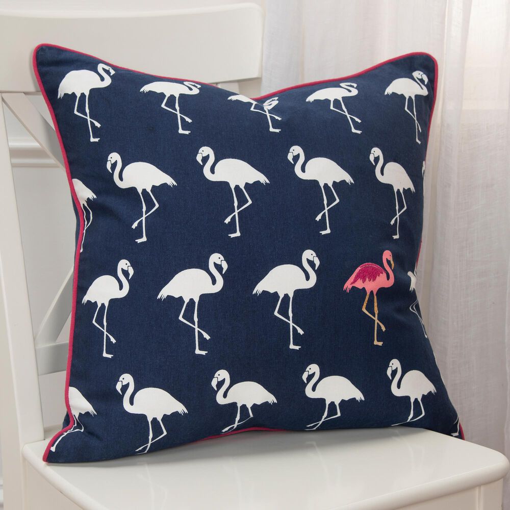 Rizzy Home Animal 20" Down Filled Pillow in Navy, , large