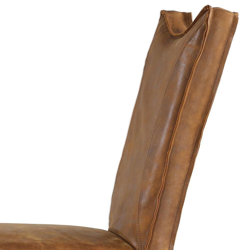 Uttermost Delroy Armless Chair Set of Two in Brown, , large