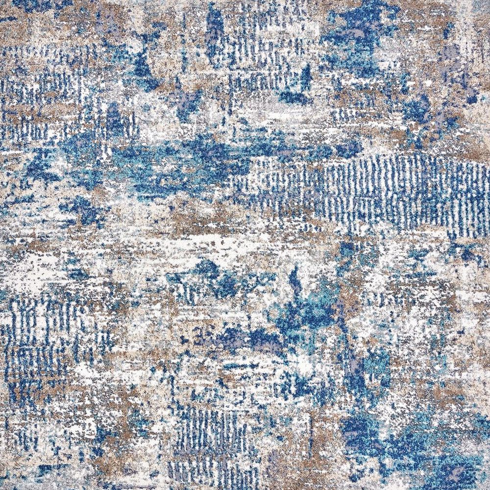 Safavieh Aston ASN712F 3&#39; x 5&#39; Gray and Navy Area Rug, , large
