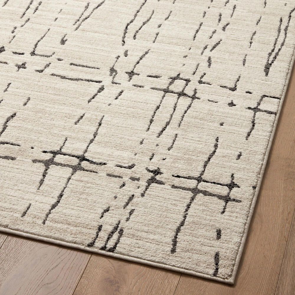 Loloi II Darby 9&#39;2&quot; x 13&#39; Sand and Dark Grey Area Rug, , large