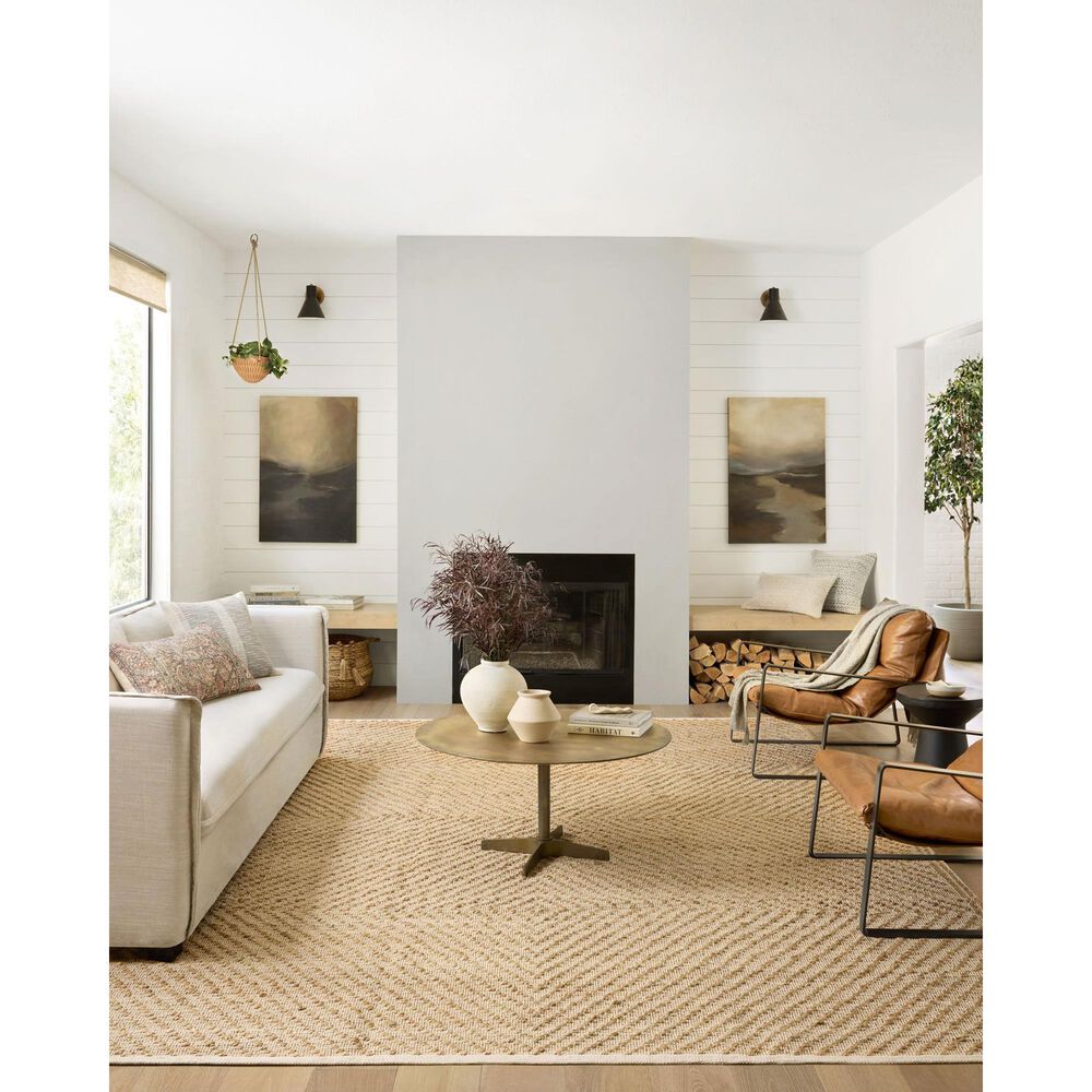 Angela Rose Colton 10&#39; x 14&#39; Natural and Ivory Area Rug, , large