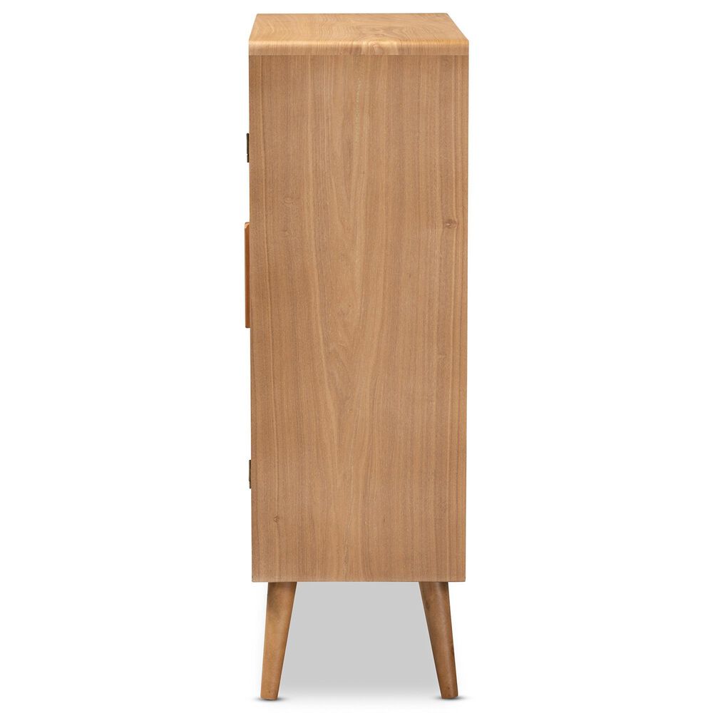 Baxton Studio Alina 2-Door Accent Storage Cabinet in Medium Oak, , large