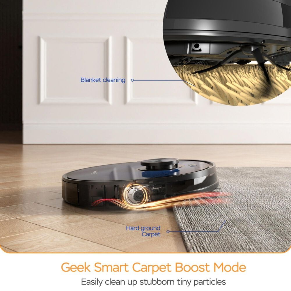 HOMLUX Smart L7 Robot Vacuum Cleaner and Mop in Black, , large