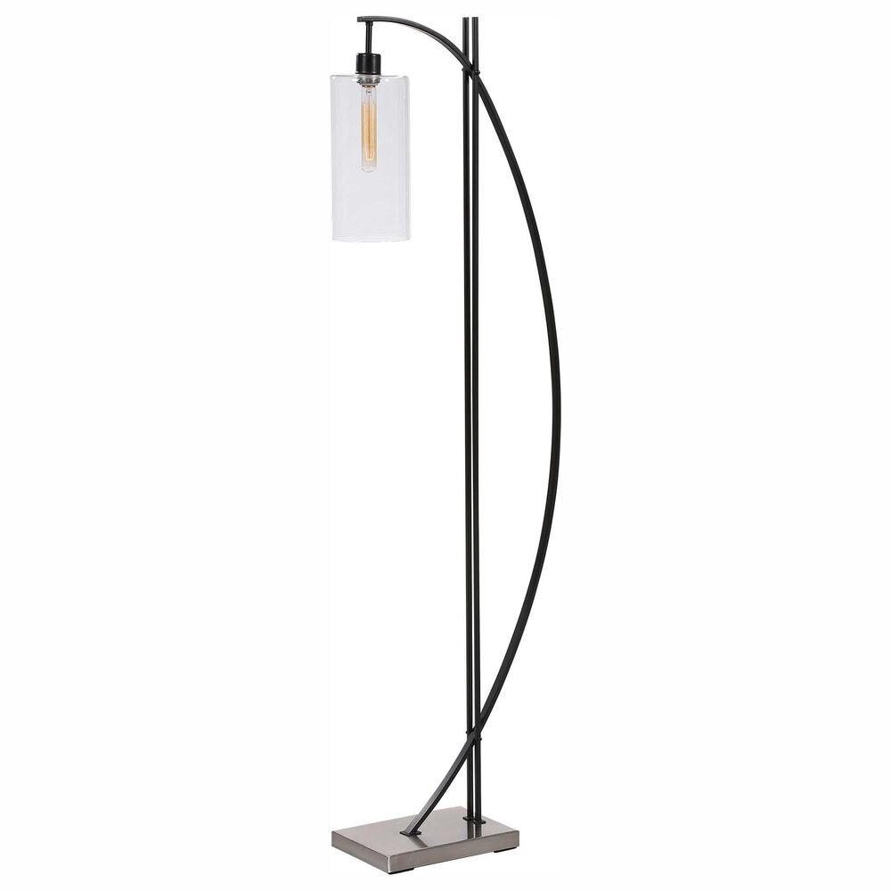 Uttermost Gateway Floor Lamp in Matte Black, , large