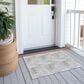 Dalyn Rug Company Soft Essentials Chevron Silver 1"8" x 2"6" Area Rug, , large