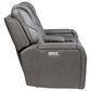 Steve Silver Daniel Triple Power Reclining Loveseat in Mossy Gray, , large