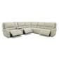 MotoMotion 6-Piece Leather Power Reclining Sectional in Silky Putty, , large