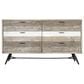 Blue River Bridges 4-Piece Queen Bed Set in Natural and Gray, , large