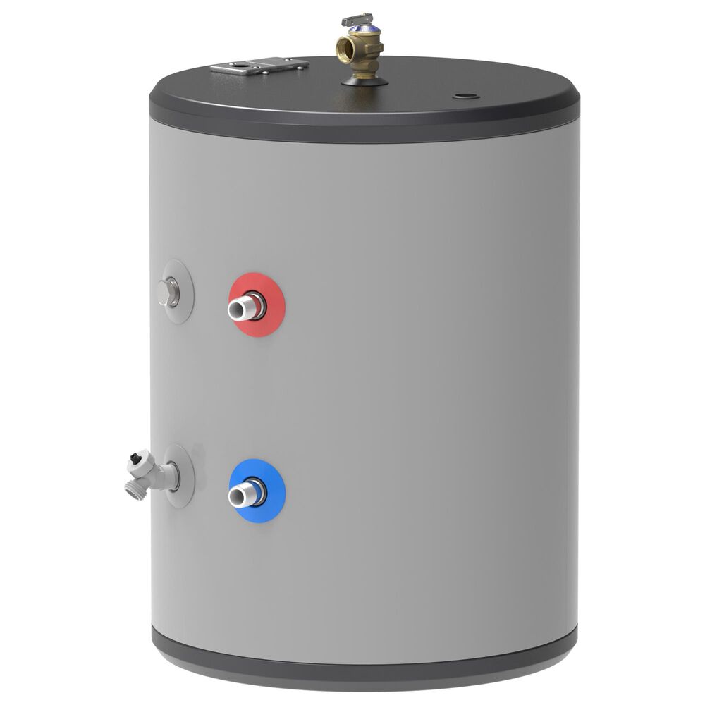 GE Appliances 18-Gallon Side Port Lowboy Electric Water Heater in Gray, , large