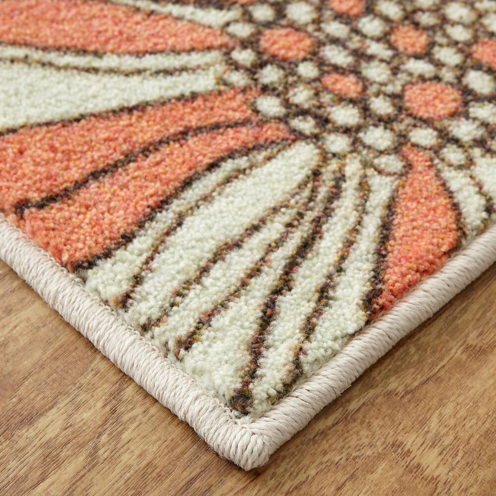 Karastan Prismatic 5&#39; x 8&#39; Blue, Cream, Green and Red Kids Area Rug, , large