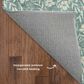 Dalyn Rug Company Soft Essentials Floral Teal 9" x 12" Indoor/Outdoor Area Rug, , large