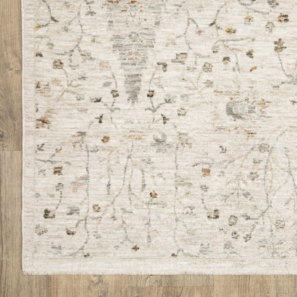 Oriental Weavers Avalon Ivory and Beige 2'7" x 7'7"Runner, , large