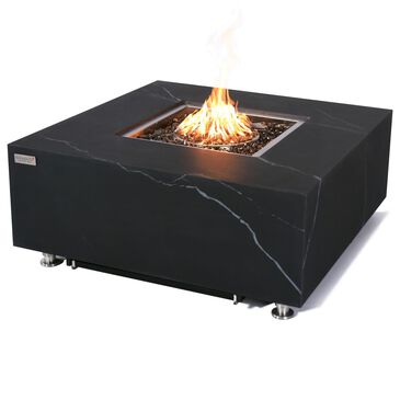 Elementi Fire Sofia Square Natural Gas Fire Pit Table in Bulgaria Black, , large