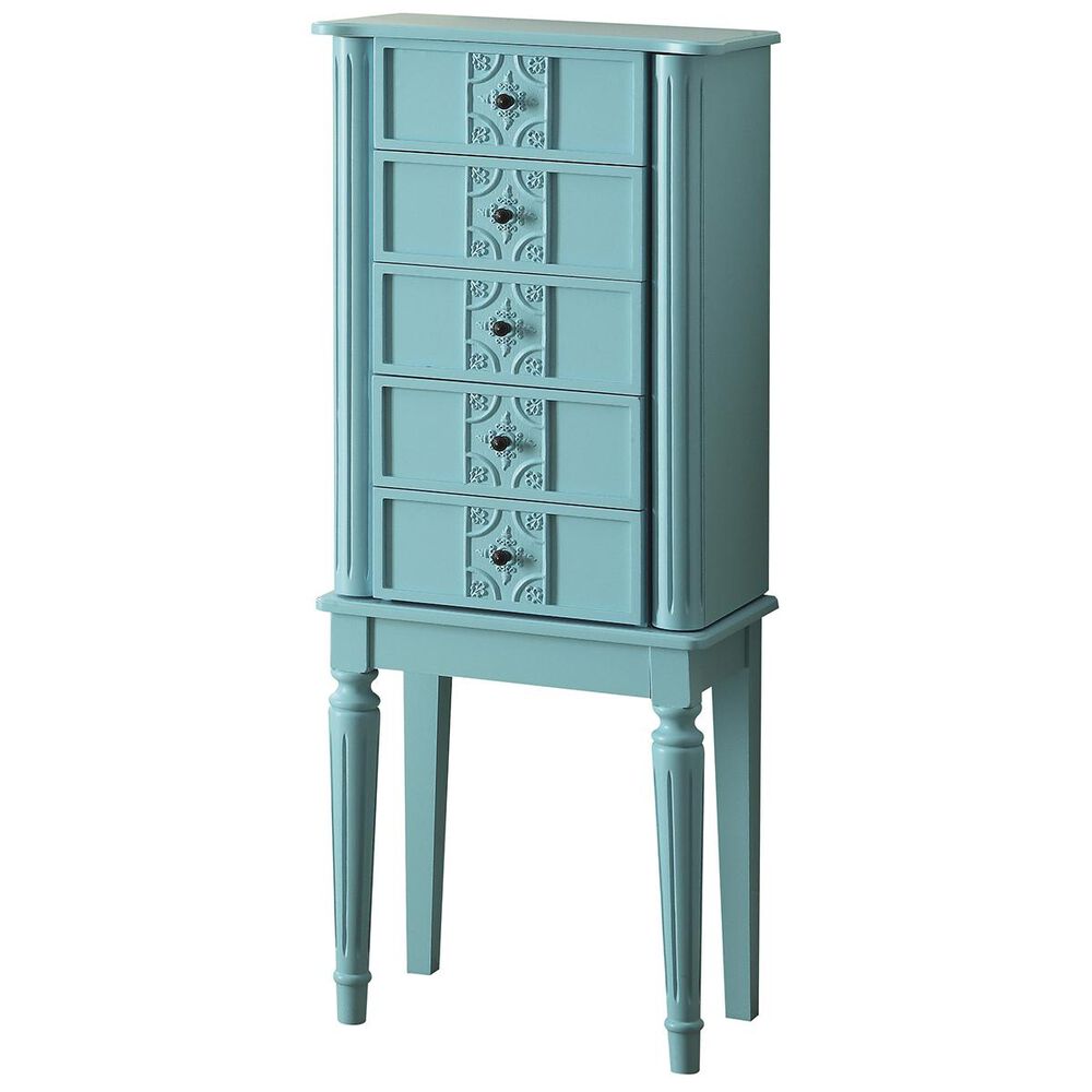 Gunnison Co. Tammy Jewelry Armoire in Light Blue, , large