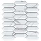 Emser Elegan Calacata 10" x 13" Picket Porcelain Mosaic Sheet, , large