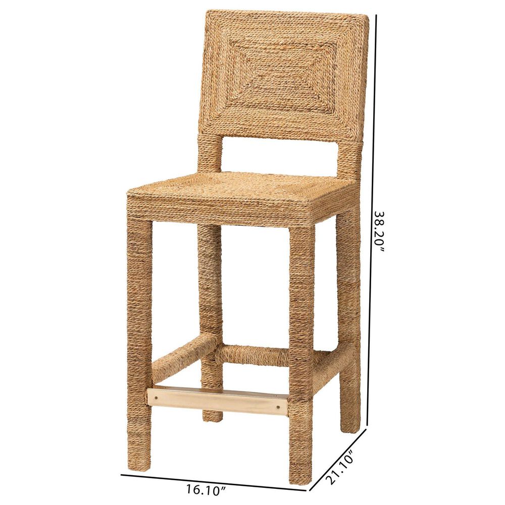 Baxton Studio Anfield Counter Stool in Natural, , large