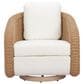 Zuo Modern Solara Outdoor Swivel Chair in Ivory, , large