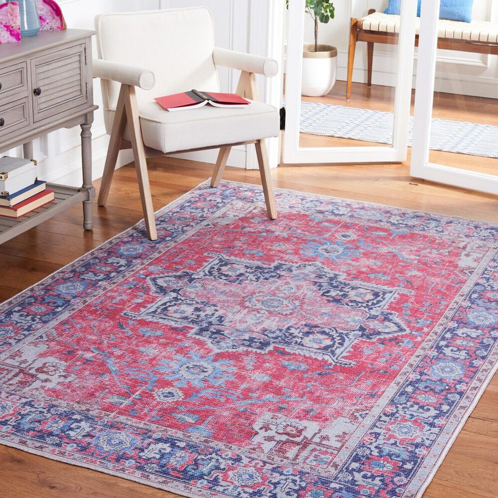 Safavieh Serapi SEP323 9&#39; x 12&#39; Red and Navy Area Rug, , large
