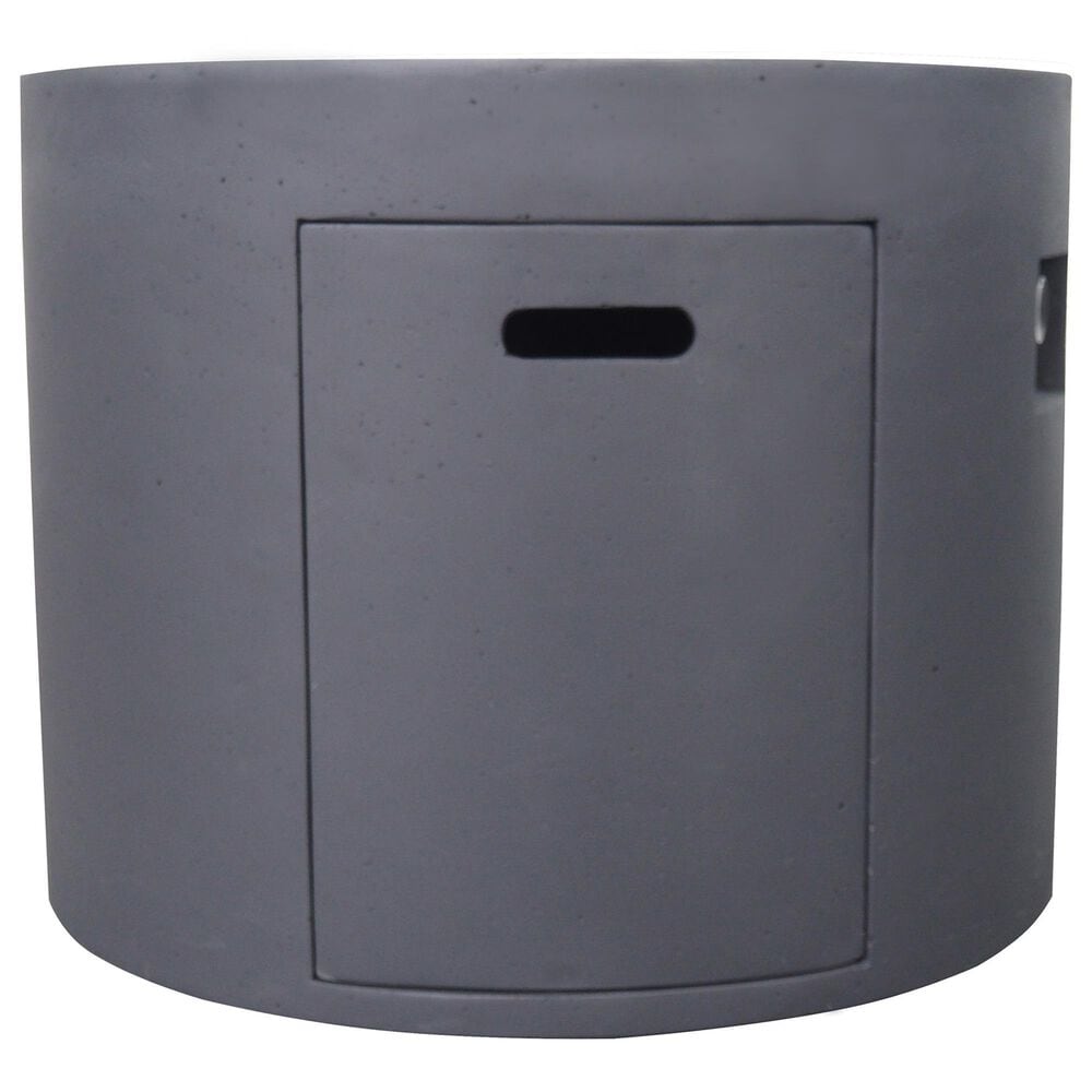 Hearth and Haven 31&quot; Round MgO Concrete Fire Pit in Dark Grey, , large