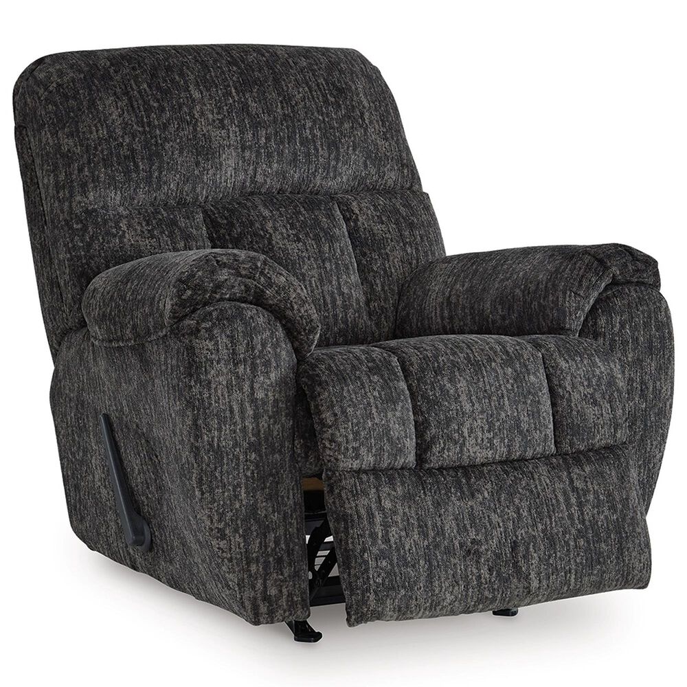 Ashley Stayfish Manual Rocker Recliner in Gunmetal, , large