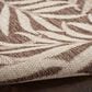 Nourison Garden Oasis Nature Mocha 5" x 7" Indoor/Outdoor Area Rug, , large