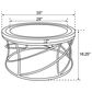 Pacific Landing Elise Round Coffee Table in Silver and Gold, , large