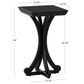 Linden Boulevard Dylan Sculptural Pedestal End Table in Black, , large