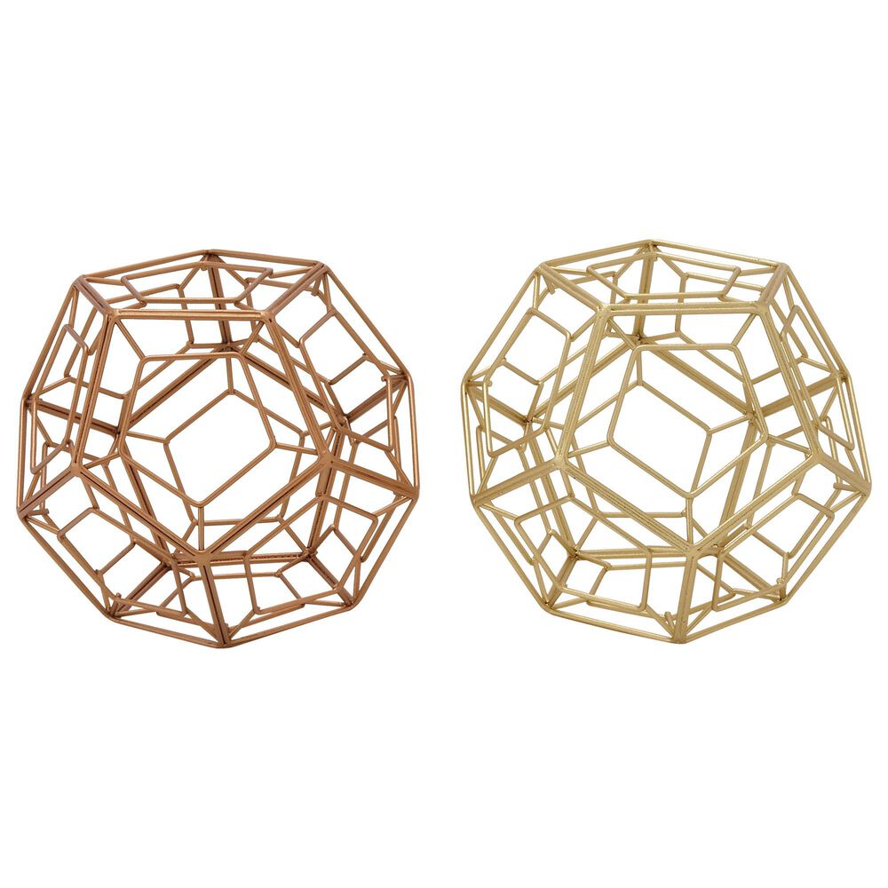 Maple and Jade 7" Sculptures in Gold (Set of 2), , large