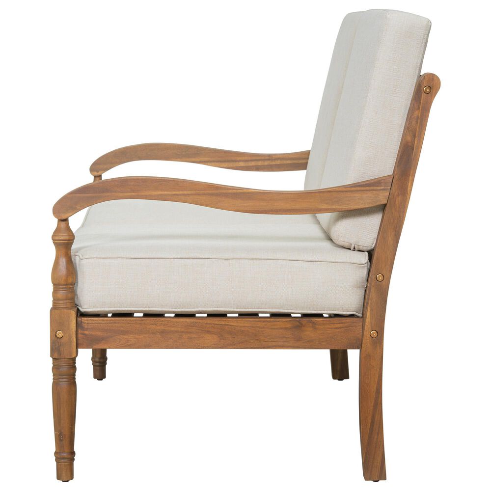HOMLUX 2-Piece Outdoor Loveseat and Coffee Table Set in Beige, , large