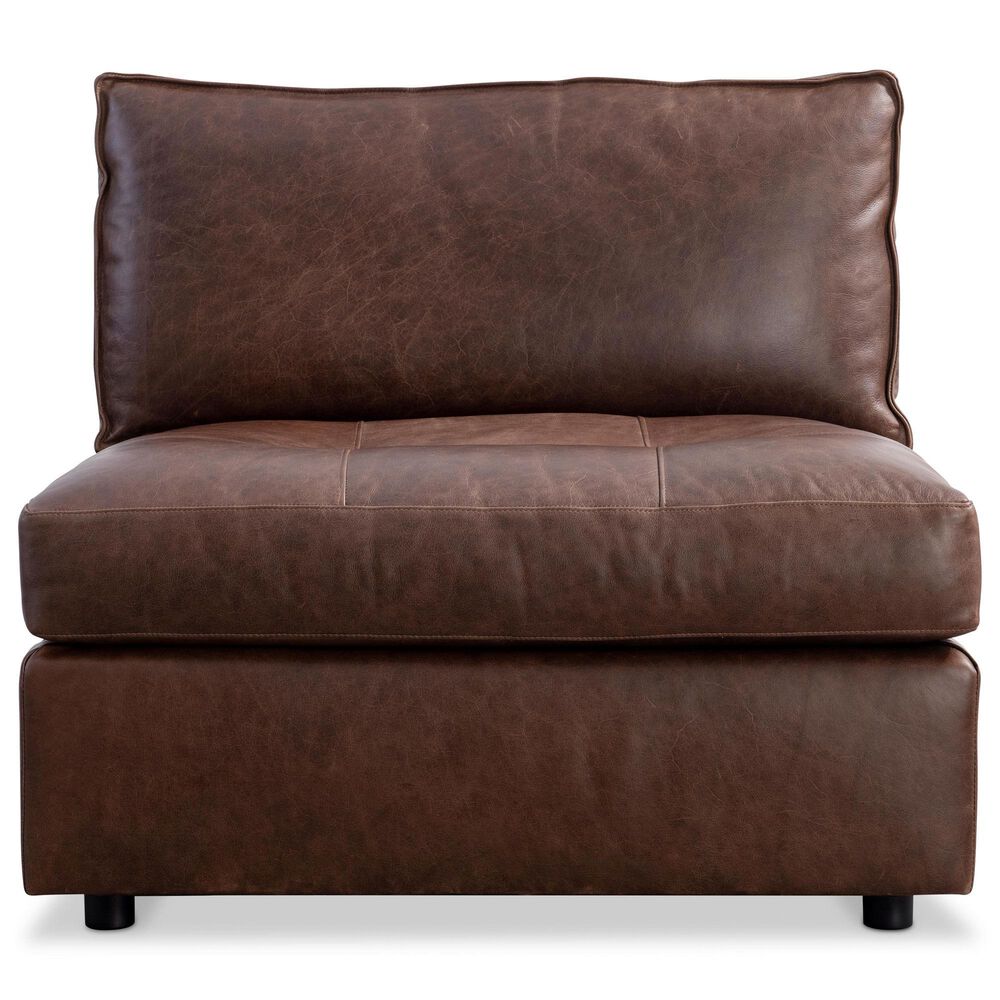 Bernhardt Nest 6-Piece Stationary Right Facing Sectional with Ottoman in Brown, , large